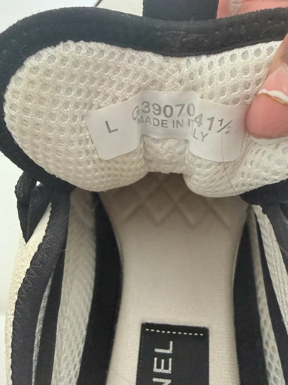 SOLD- Chanel Velvet Calfskin Mixed Fibers CC Sneakers- 41.5